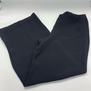 Eileen Fisher black silk wide leg pants sz Medium